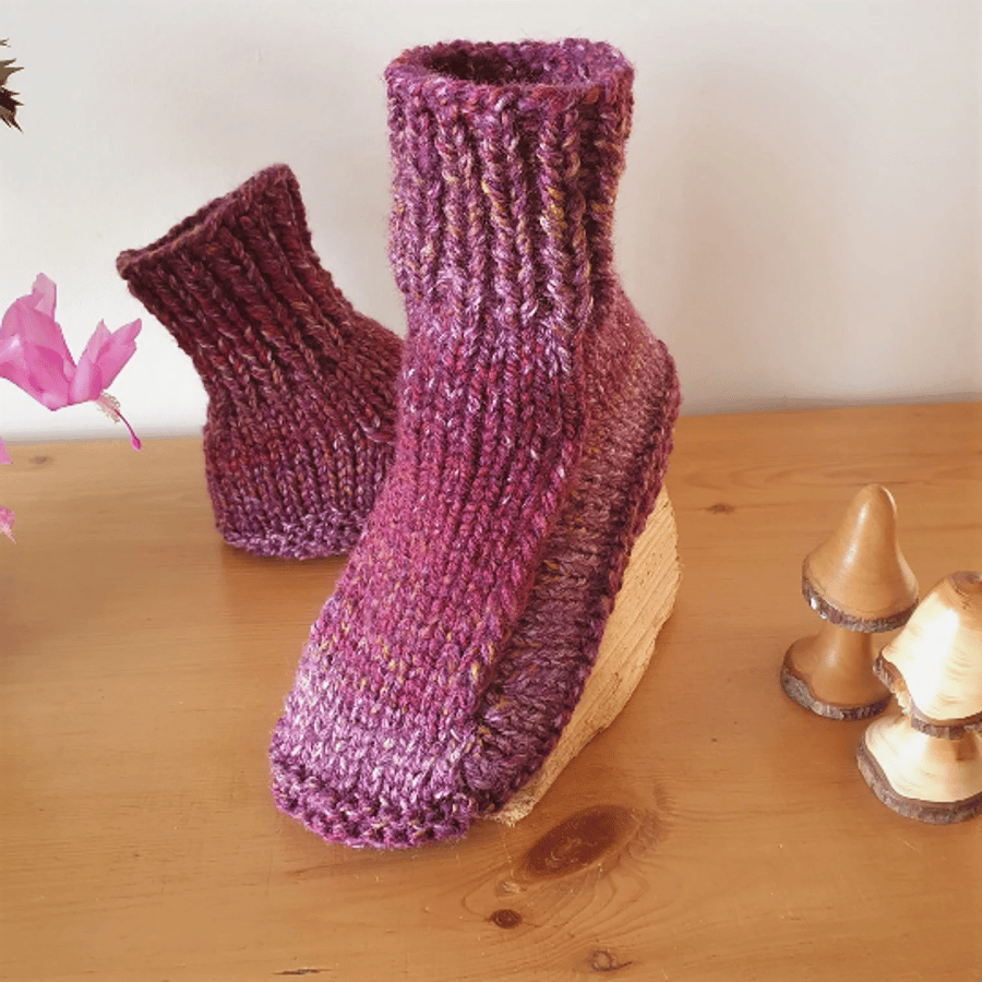 Vegan Dorm Boots, Slippers, Slipper Socks Unisex 3 Sizes Adult UK 7 up to 10