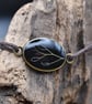 Adjustable Resin Bracelet with Wild Flower Seed Pods, Waxed Cotton Cord