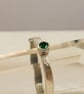 Sterling Silver Ring with 3mm Tsavorite Garnet – One of a Kind - Image 8