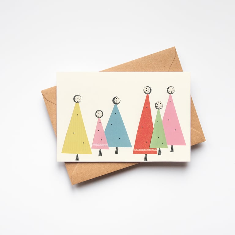 Christmas Forest Greeting Card - Christmas Trees