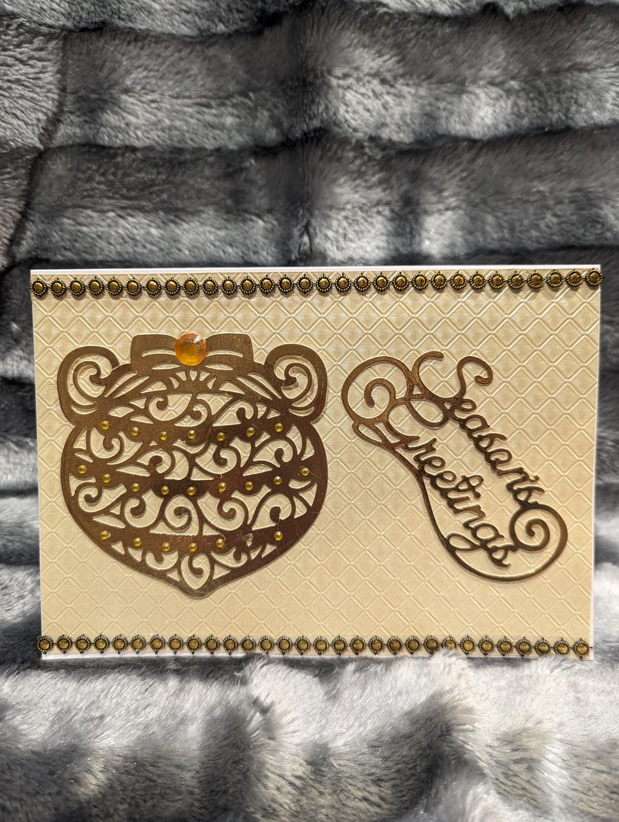 Season's Greetings Gold Card