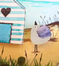 Handmade Beach Hut Fridge Magnet, Meaningful Coastal Keepsake Gift - Image 5