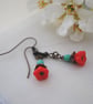 Poppy flower earrings - Image 3