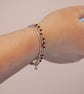 Bracelets Sterling silver with red swarovski and star charm  - Image 2