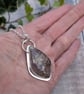 Sterling Silver Garden Moss Agate Statement Gemstone Necklace - JBJ2079 - Image 1