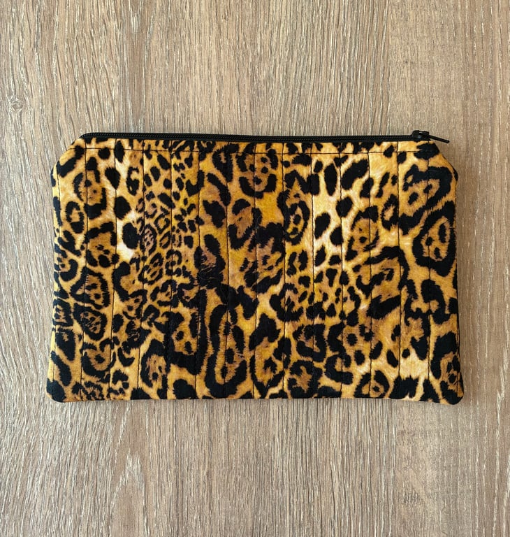 Perfectly Imperfect Animal Print Quilted Fabric Organiser Pouch 