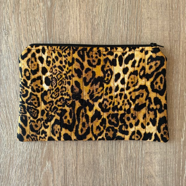 Perfectly Imperfect Animal Print Quilted Fabric Organiser Pouch 