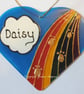 Hand painted pet memorial Rainbow Bridge sun catcher - Image 1