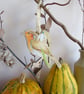 Robin and Snowdrop Wooden Hanging Decoration - Image 7