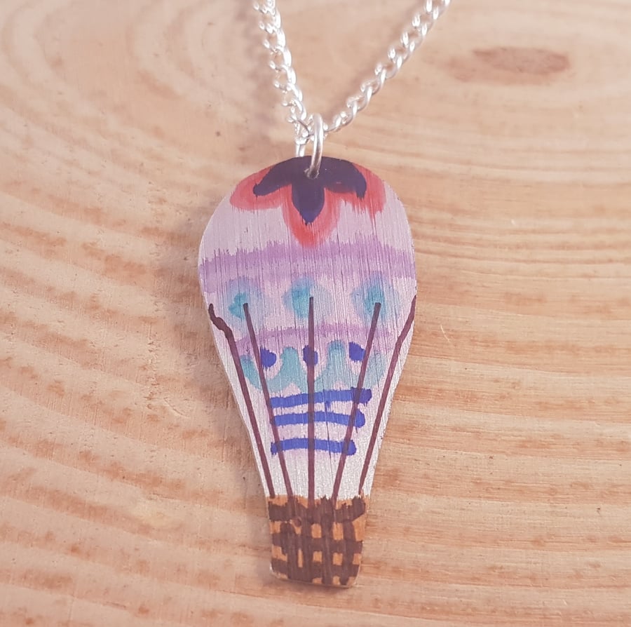 Anodised Aluminium Hot Air Balloon Necklace AAN031810