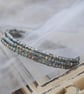 Silver grey wrap (memory wire) bracelet - Image 1