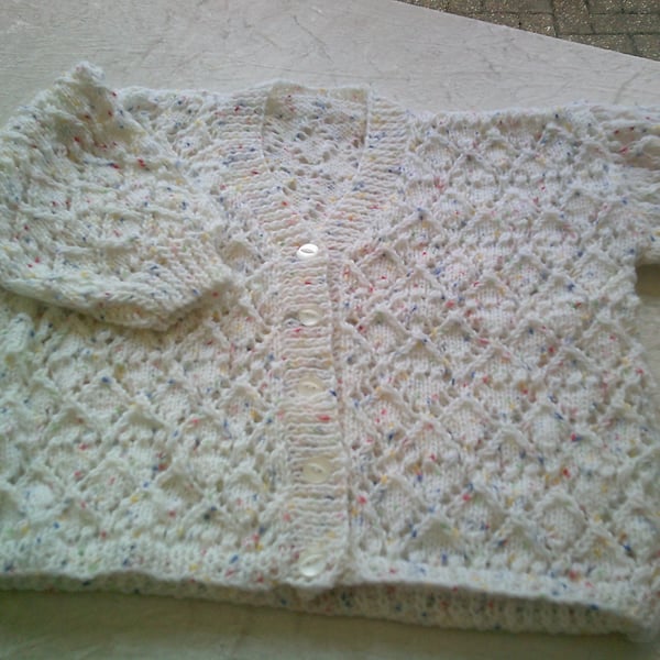 26 Inch Lacy V Neck Cardigan