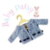 Reserved for Ali - Pale Blue Baby Daisy Cardigan 
