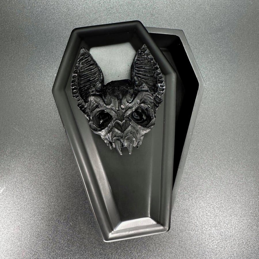 Coffin Trinket Box, Spooky Gothic Design, Gothic Home Accessories, Unique Gift 