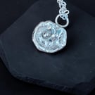 Sterling Silver Oyster Necklace- Water Cast - 16" - Beautiful