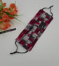 Face mask, large, adjustable, 3 layer,  washable in pink and grey  - Image 4