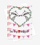 'Be my Badger' Digitally printed A6 card - Image 2