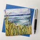 Saltburn by the sea printed greetings card. Birthday card. 