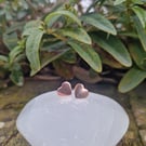 Copper Heart Studs