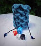 Dragon scale drawstring bag ideal for dice