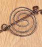 Antique copper Hair bun holder ,Hair bun slide,hair bun barrette, - Image 6
