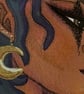 'Til Death - Original A4 Sapphic Dark Fantasy Celestial Skull Illusion Art - Image 3