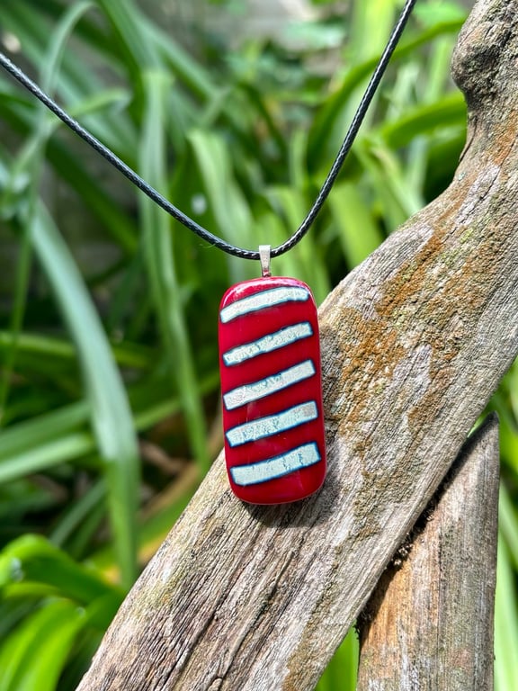 Handmade Reactive Glass Pendant