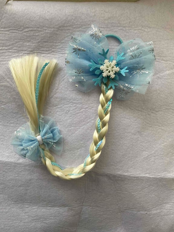 Snowflake Plaited hair bow