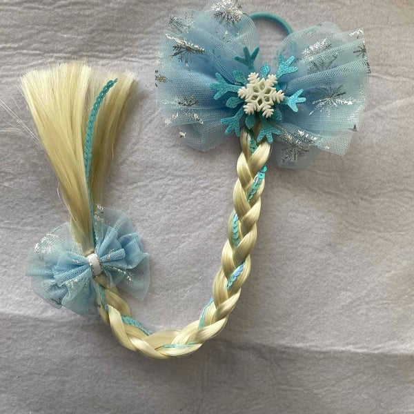 Snowflake Plaited hair bow