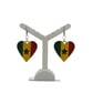Senegalese flag earrings, love Senegal, loveheart jewellery, african queen. - Image 5