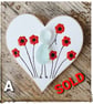 Seaglass magnets "Poppies" - Image 3