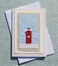 Thinking of you at Christmas - hand-stitched card for someone special - Image 4