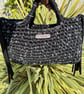 Handmade crochet small tassel tote - Image 3