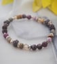 Labradorite & amethyst stretch bracelet  - Image 2