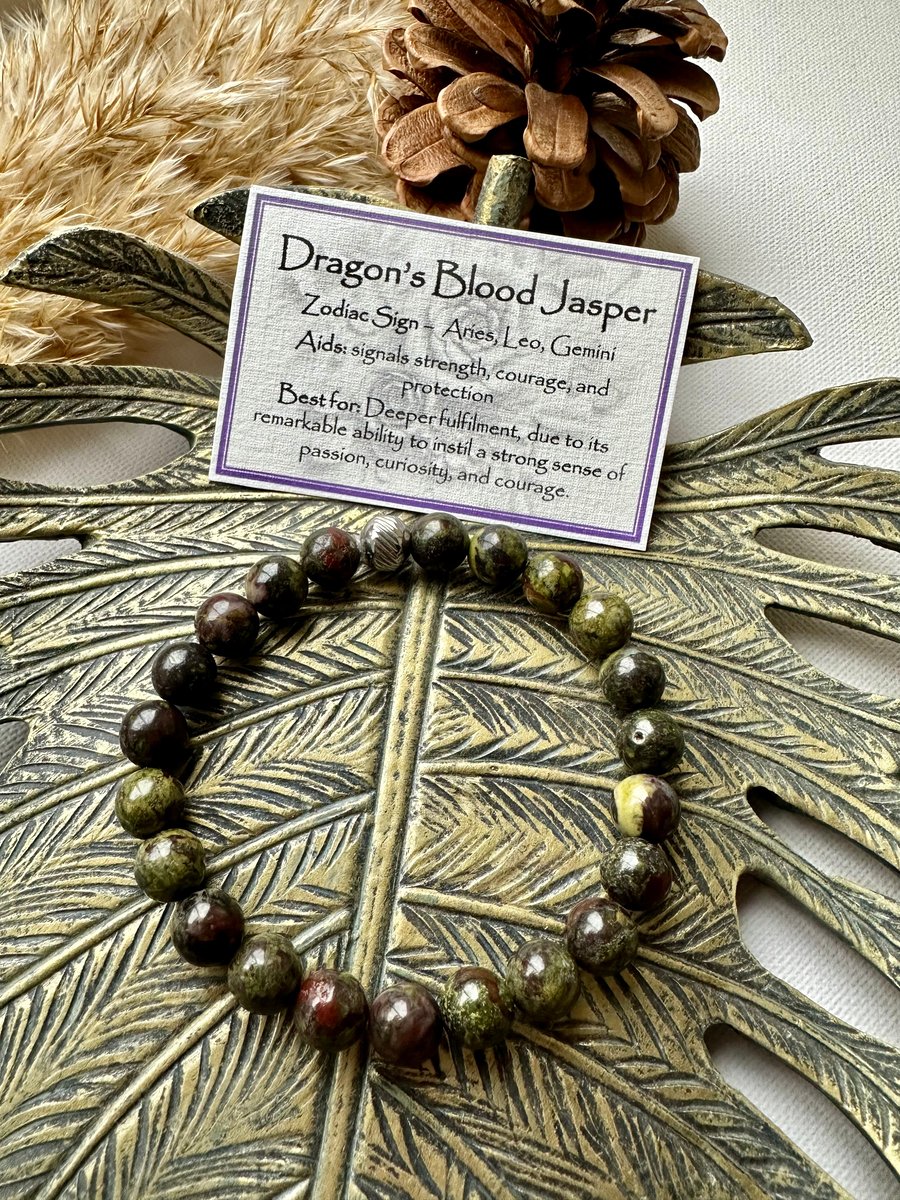 Dragons Blood Jasper - Elasticated Bracelet 