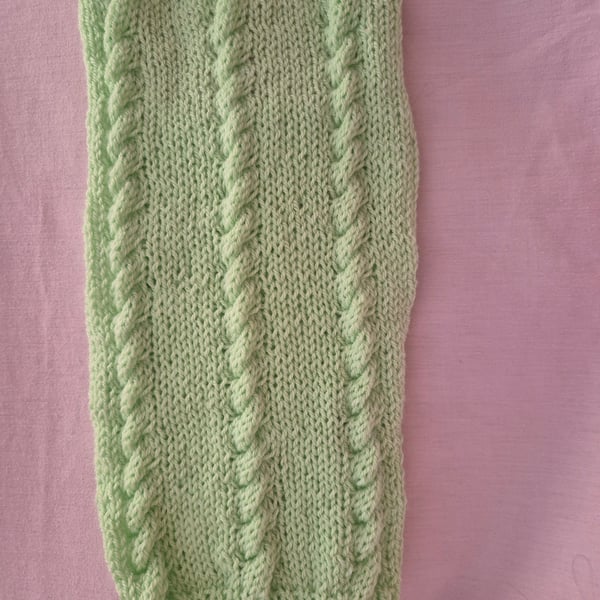 Hand knitted dog coat 