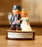 10th Wedding Anniversary Gift Personalised Bride and Groom Couple - Tin Present