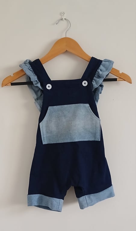 Perfectly Imperfect Denim dungarees from upcycled denim