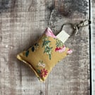 Gold Floral Keyring