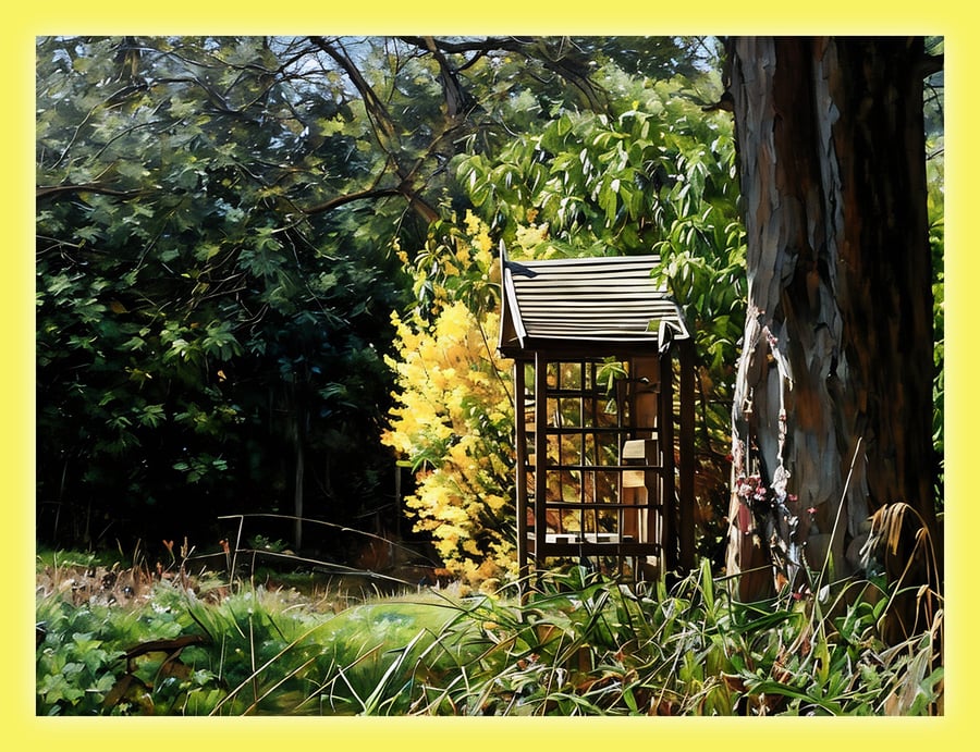 Gooderstone Water Gardens Norfolk Greeting Card A5