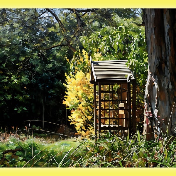 Gooderstone Water Gardens Norfolk Greeting Card A5