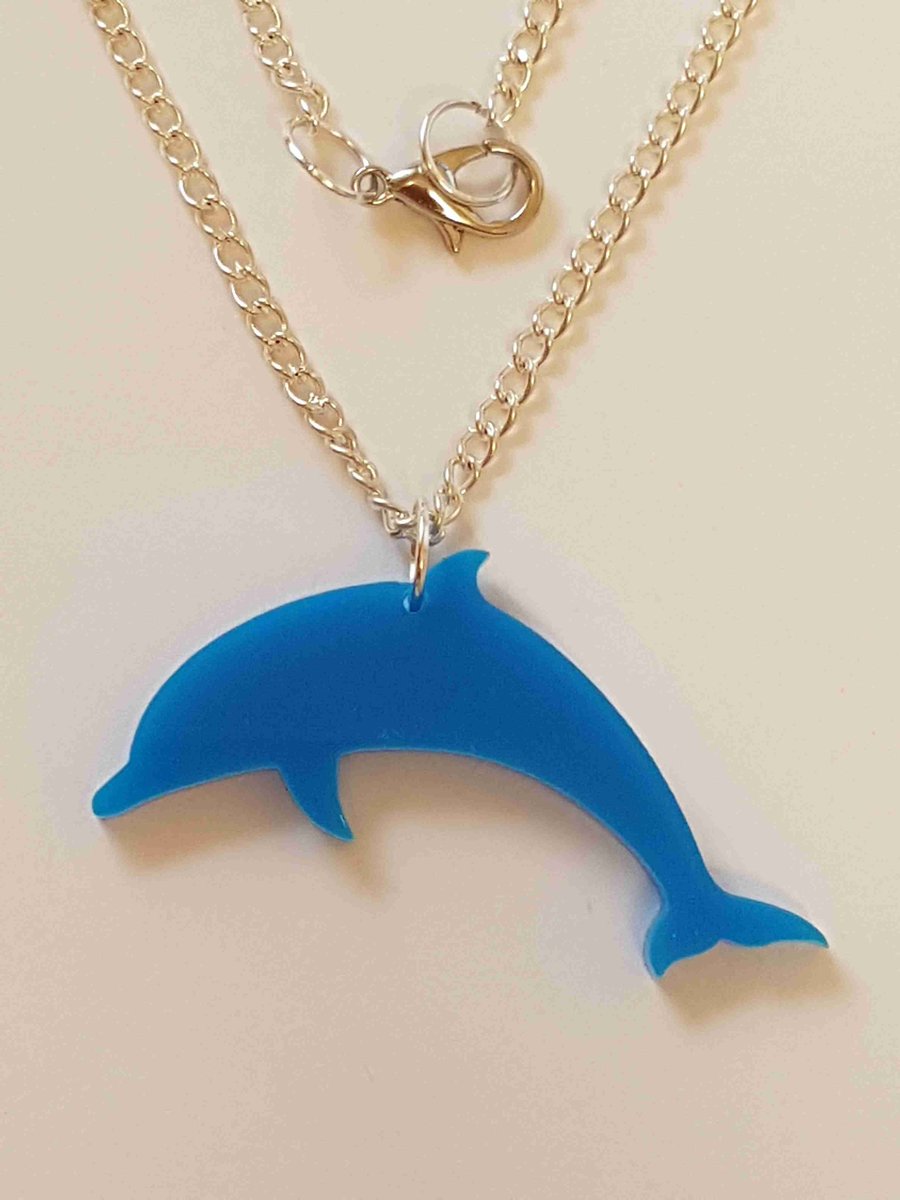 Dolphin Necklace - Acrylic