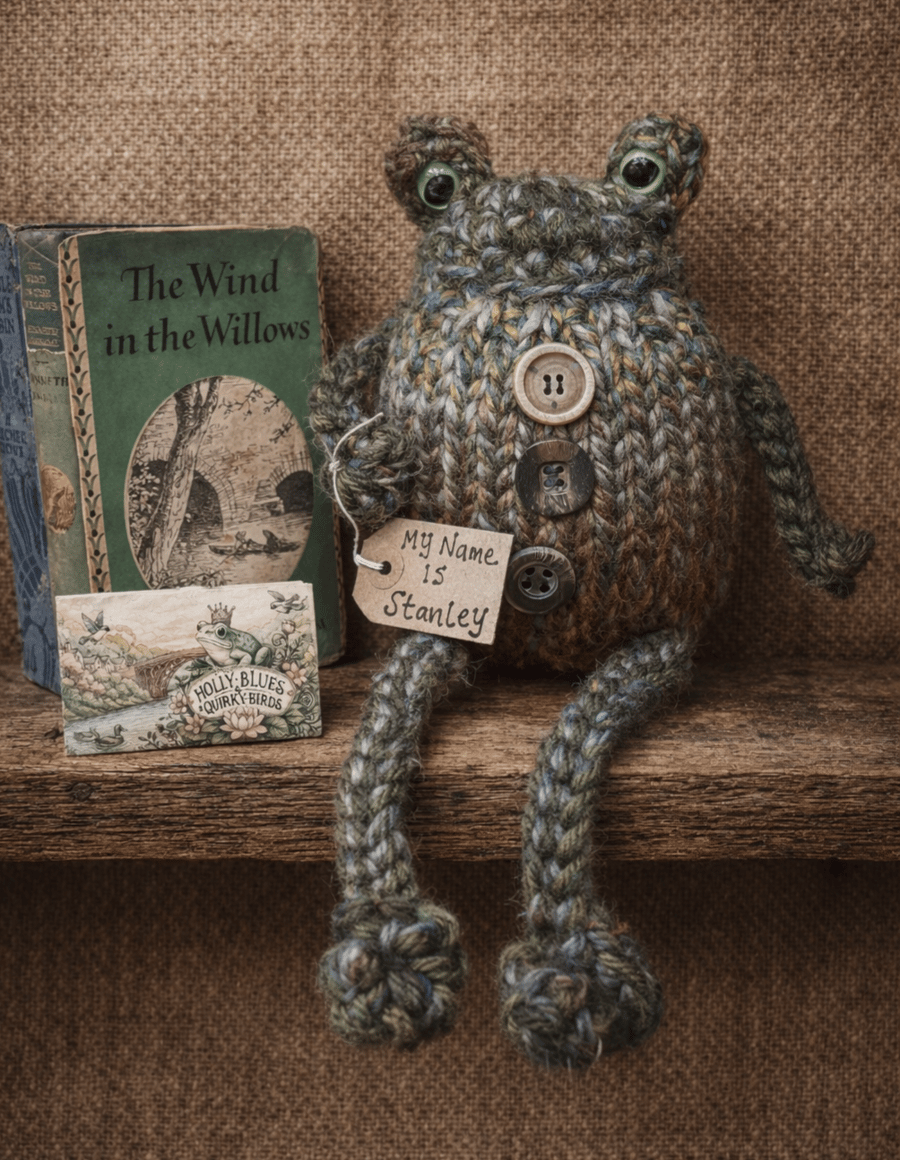 Stanley - A Large Handknitted Frog