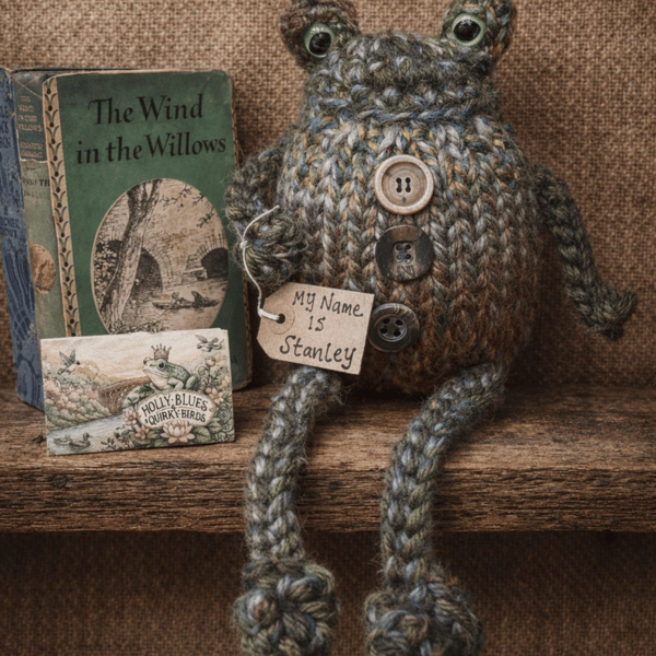 Stanley - A Large Handknitted Frog