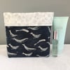 Ocean Whales Quilted Storage Pouch