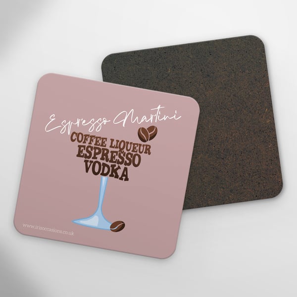 Espresso Martini Cocktail Coaster