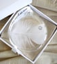 Pet Memorial Round Feather Bauble, Paw Print Round Glass Christmas Ornament, Pet - Image 9