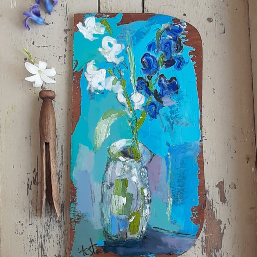 Still life hyacinths spring flower painting 