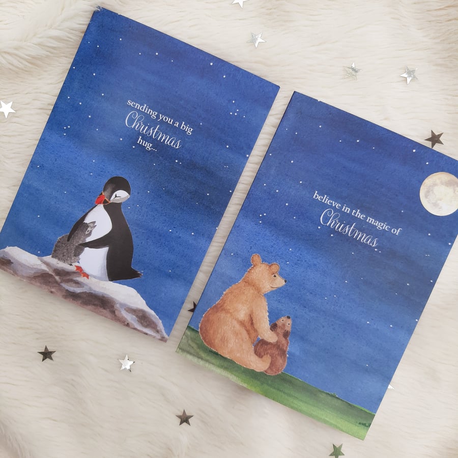 Animal Babies Christmas Card Pack