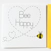 Bee Happy handmade greeting card, Best friends card, Birthday card, New Home